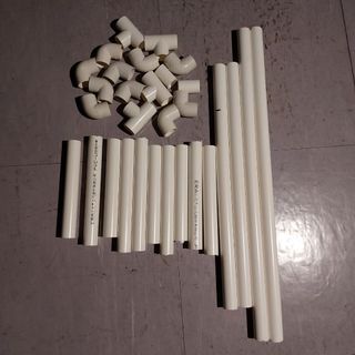 TAKE ALL PVC pipes and plastic connector joints 46cm 35cm 15cm
