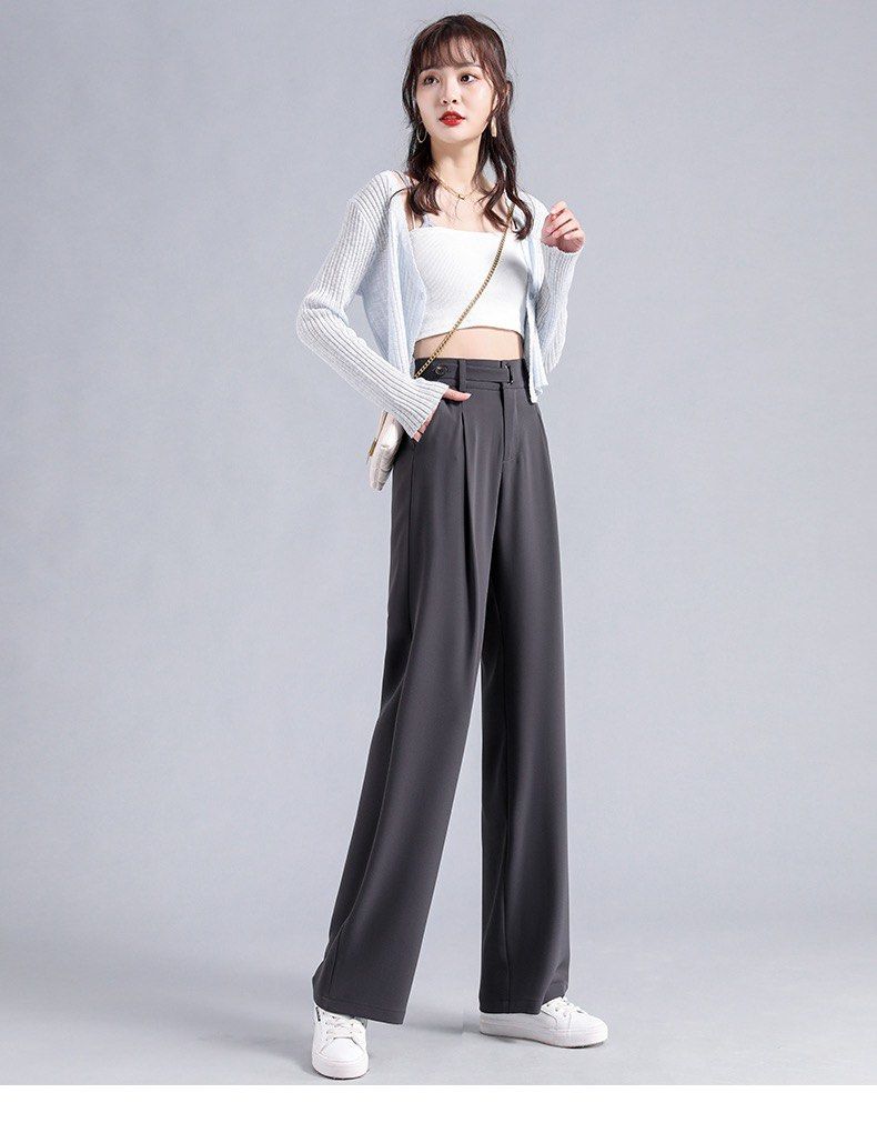 Women's Grey Petite Pants