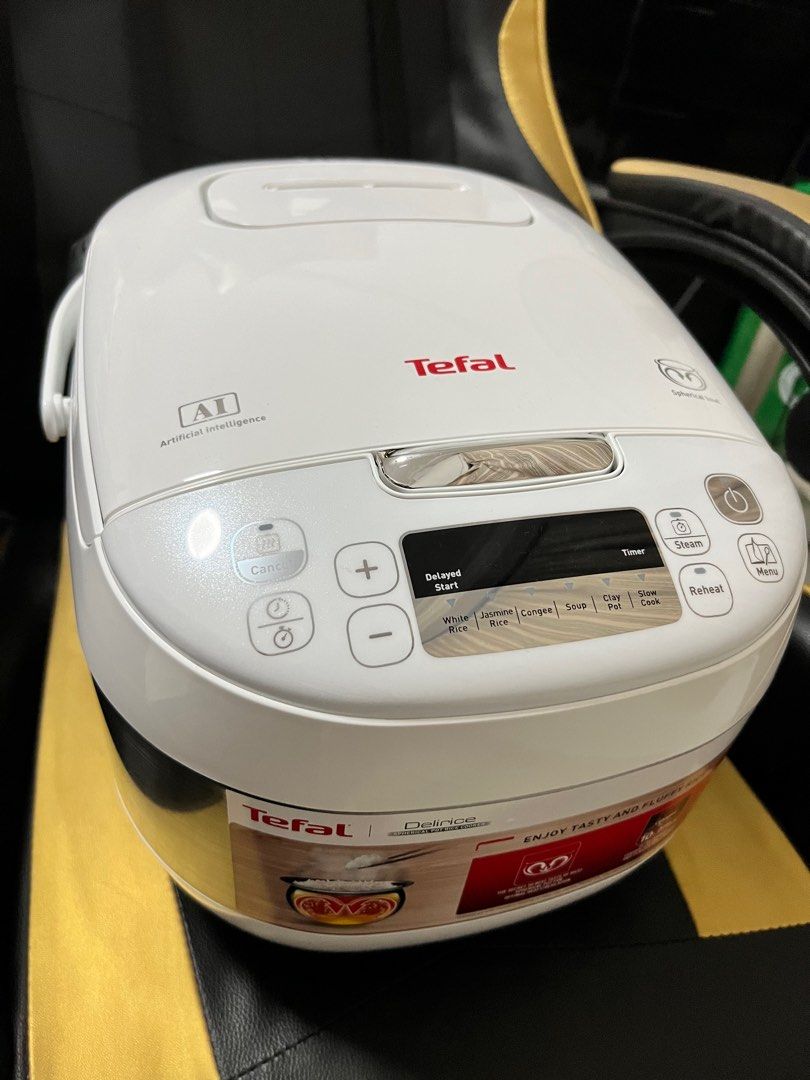 Tefal Delirice Rice Cooker Fuzzy Logic w/Spherical 1.8L RK7521, TV & Home Appliances, Kitchen