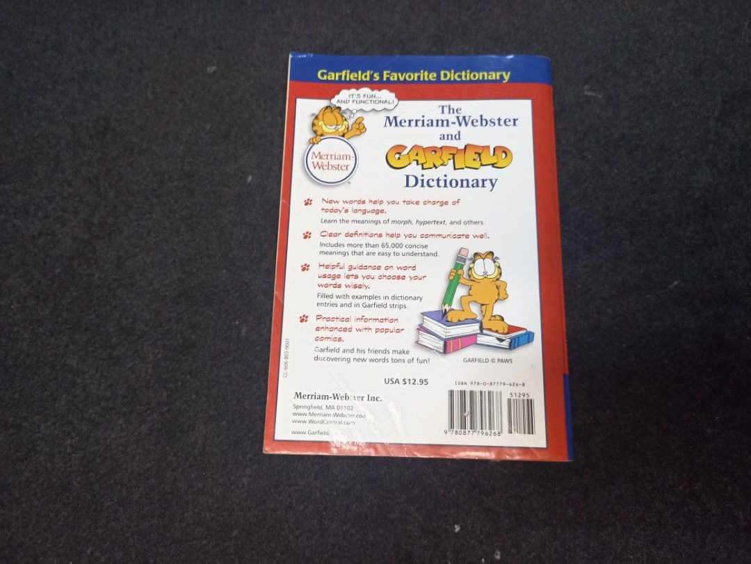 The Merriam-Webster and Garfield Dictionary w/ comics on Carousell