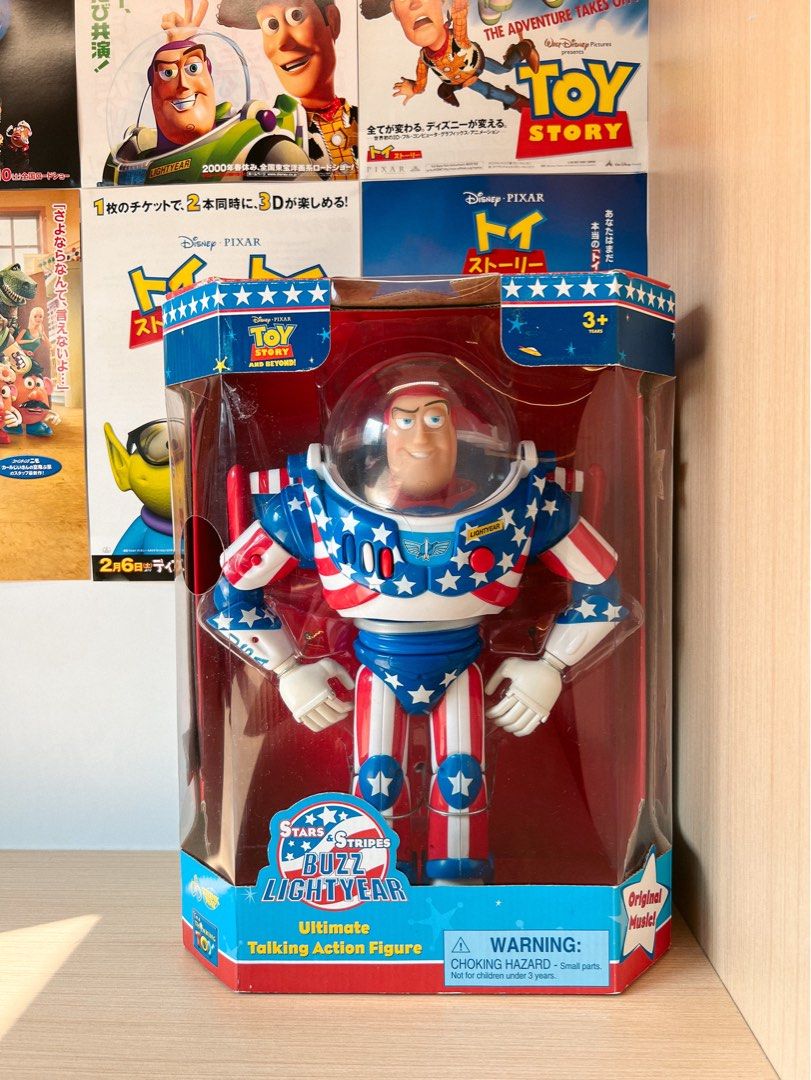 Thinkway Toys Disney Toy Story Buzz Lightyear Stars and Stripes Talking