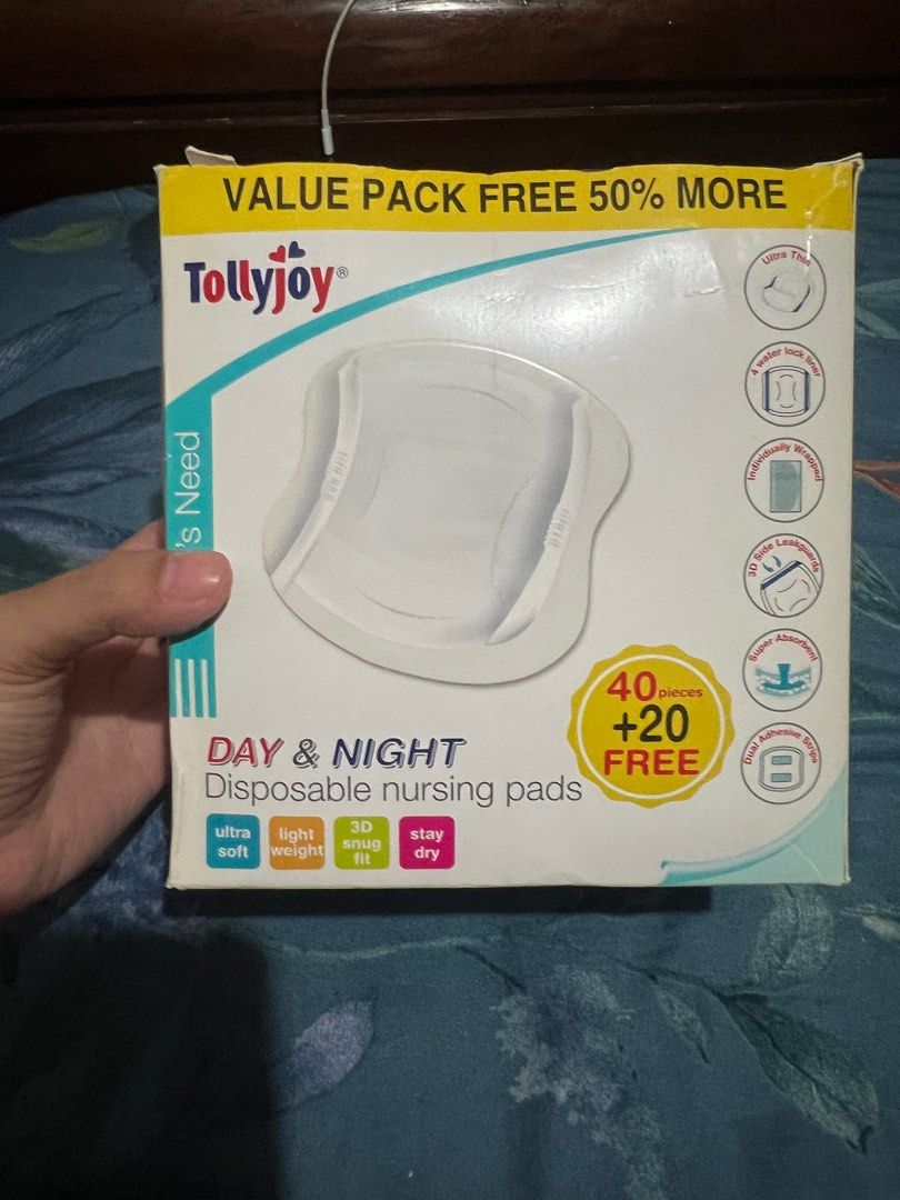 Tollyjoy Day & Night Disposable Nursing Pads (60pcs/box)