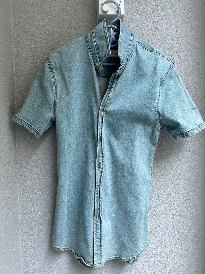 Topman stretch shop skinny shirt