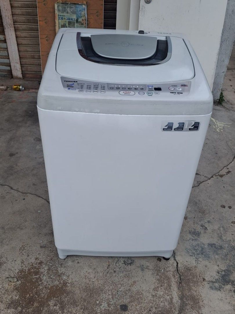 TOSHIBA top load washing machine 10 kg, TV & Home Appliances, Washing