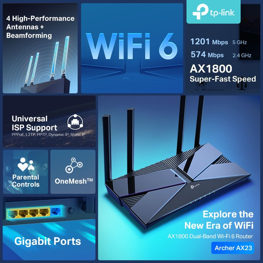 TP-Link Archer AX23, 電腦＆科技, 電腦周邊及配件, Wifi及上網相關產品 - Carousell