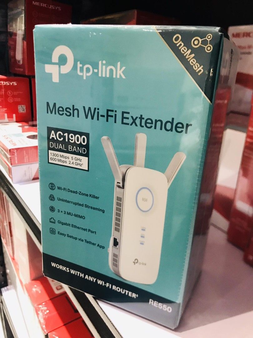 TP-Link RE550 AC1900 Dual Band Mesh MU-MIMO Wi-Fi Extender, Computers ...