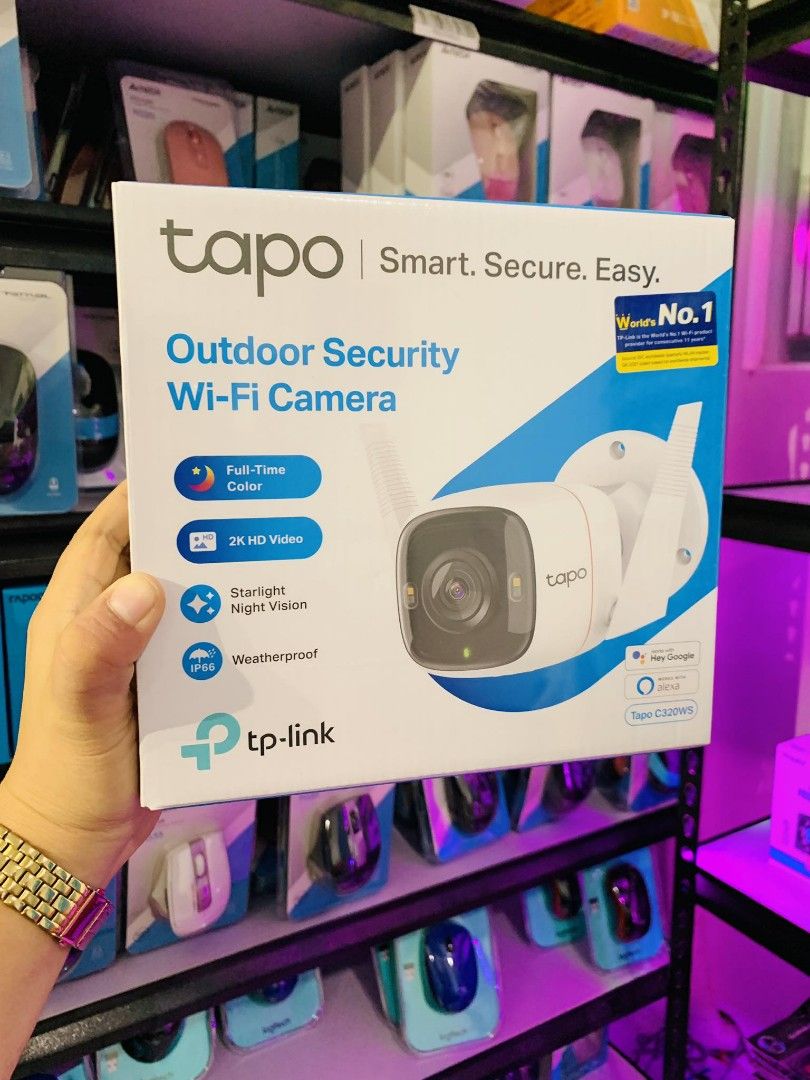 💯TP-Link Tapo C320WS 2K 4MP HD Full Color Starlight Night Vision Outdoor  IP66 Security WiFi Ca