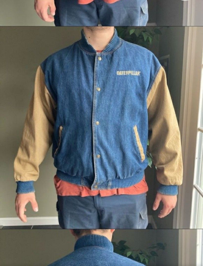 Turning Point Vintage Caterpillar CAT Denim Varsity