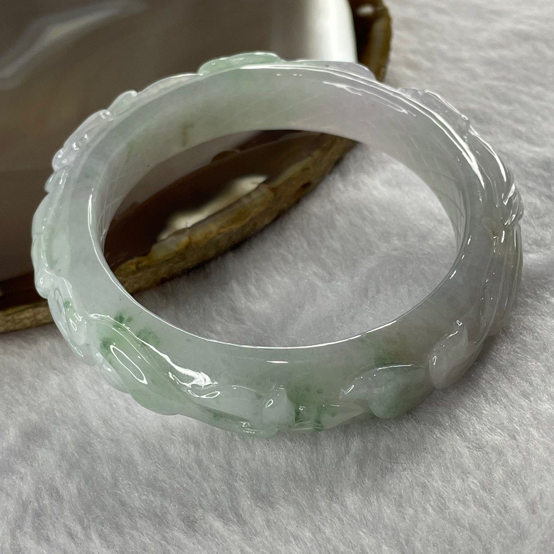 Carved discount jade bracelet