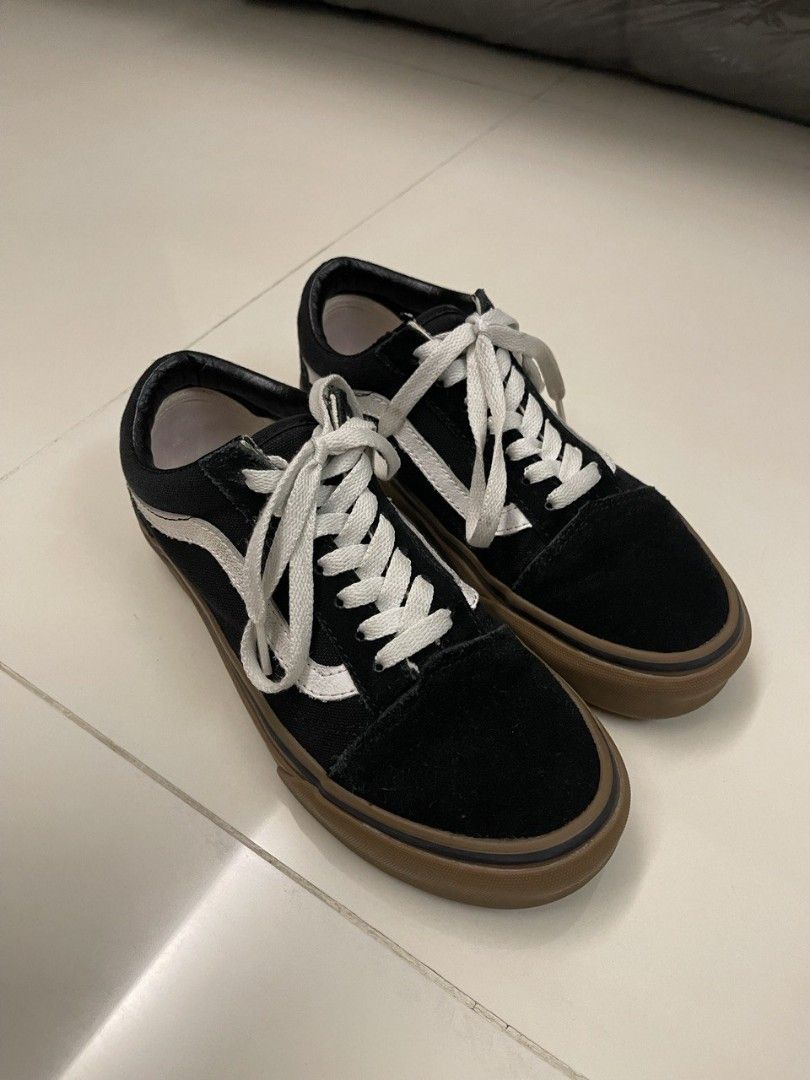 Vans old skool on sale mono black gum