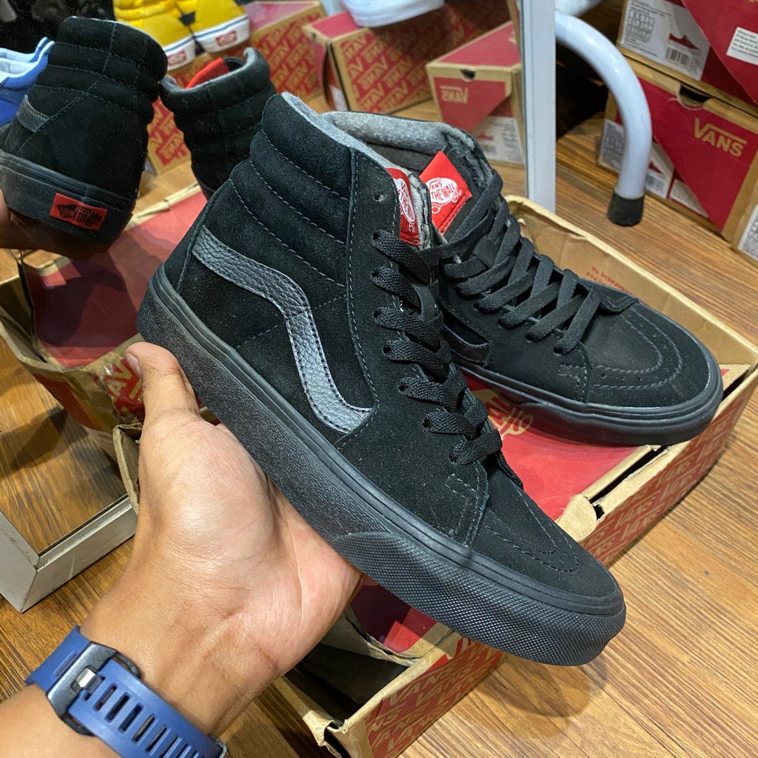vans sk8 full black