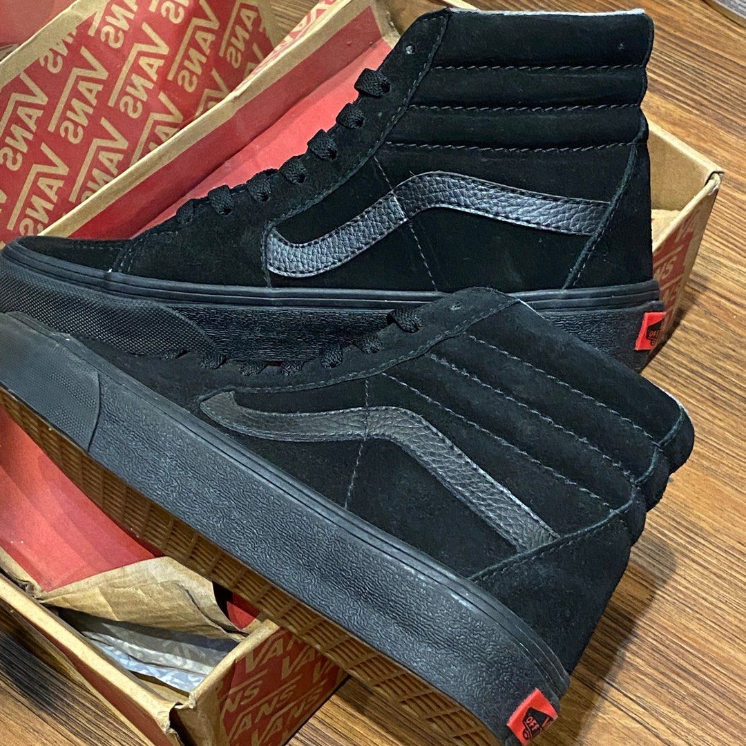 Vans Sk8 Hi Suede full black original resmi navya murah not sk8 black