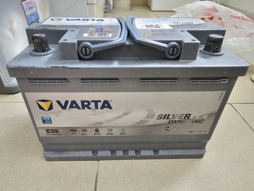 Varta E39 Silver Dynamic Car Battery, Car Accessories, Accessories