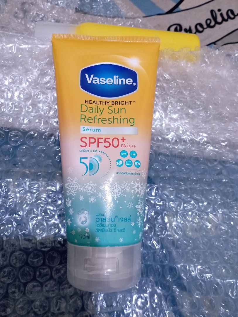 🎁 Barter / Vaseline Daily Sun Refreshing Spf 50 / Sunscreen Serum ...