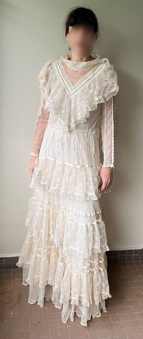 Vintage gunne sax wedding dress clearance