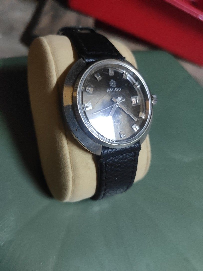 Hanhart Amigo 1/5 Stopwatch Metal Case Made in Germany Metal Case As is  cond | eBay