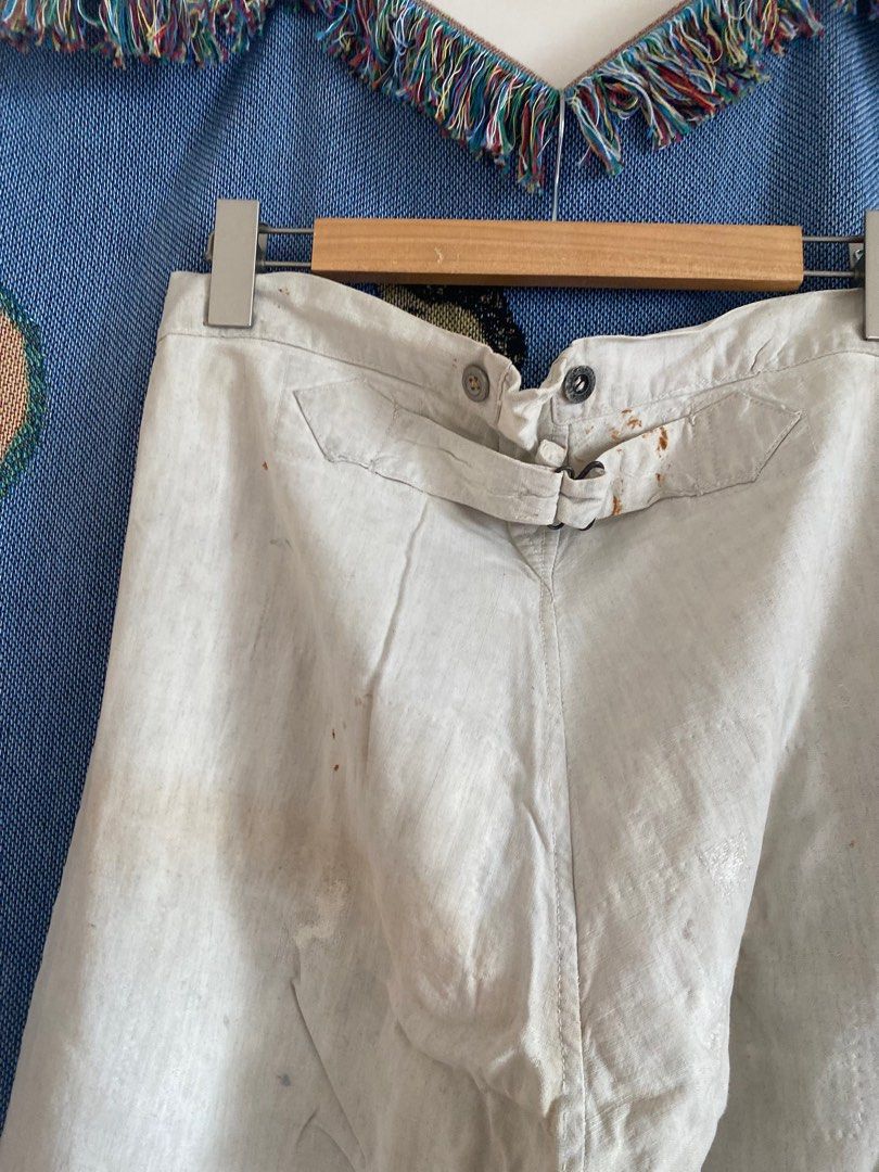 Vintage French Linen Patchwork Worker Pants RRL Kapital Porter