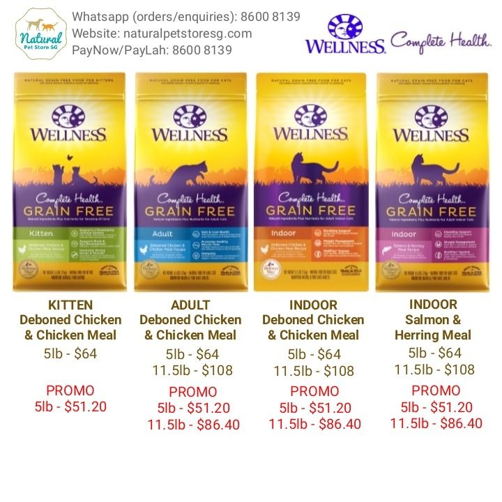 Wellness indoor health adult cat dry food on sale