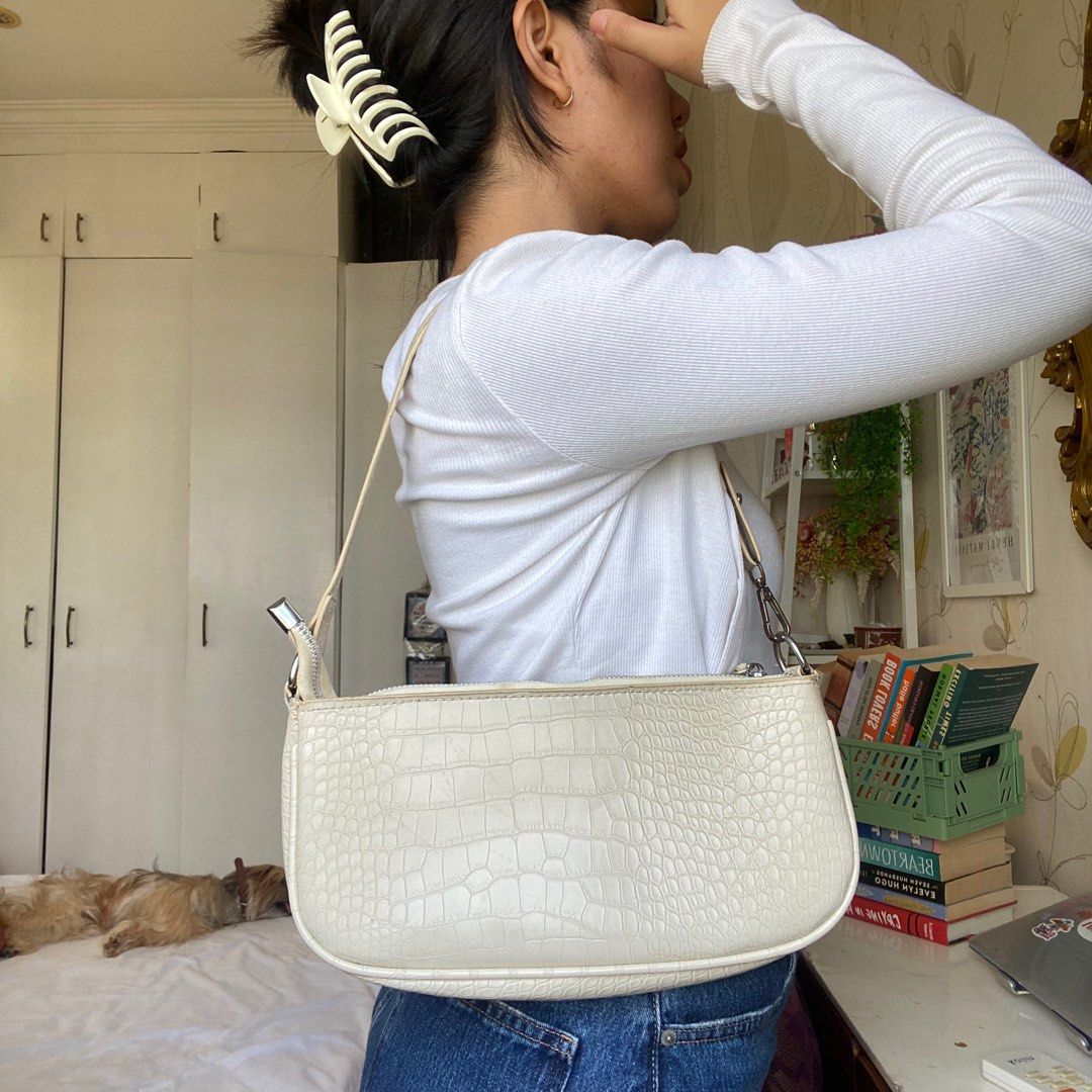 White baguette purse cheap