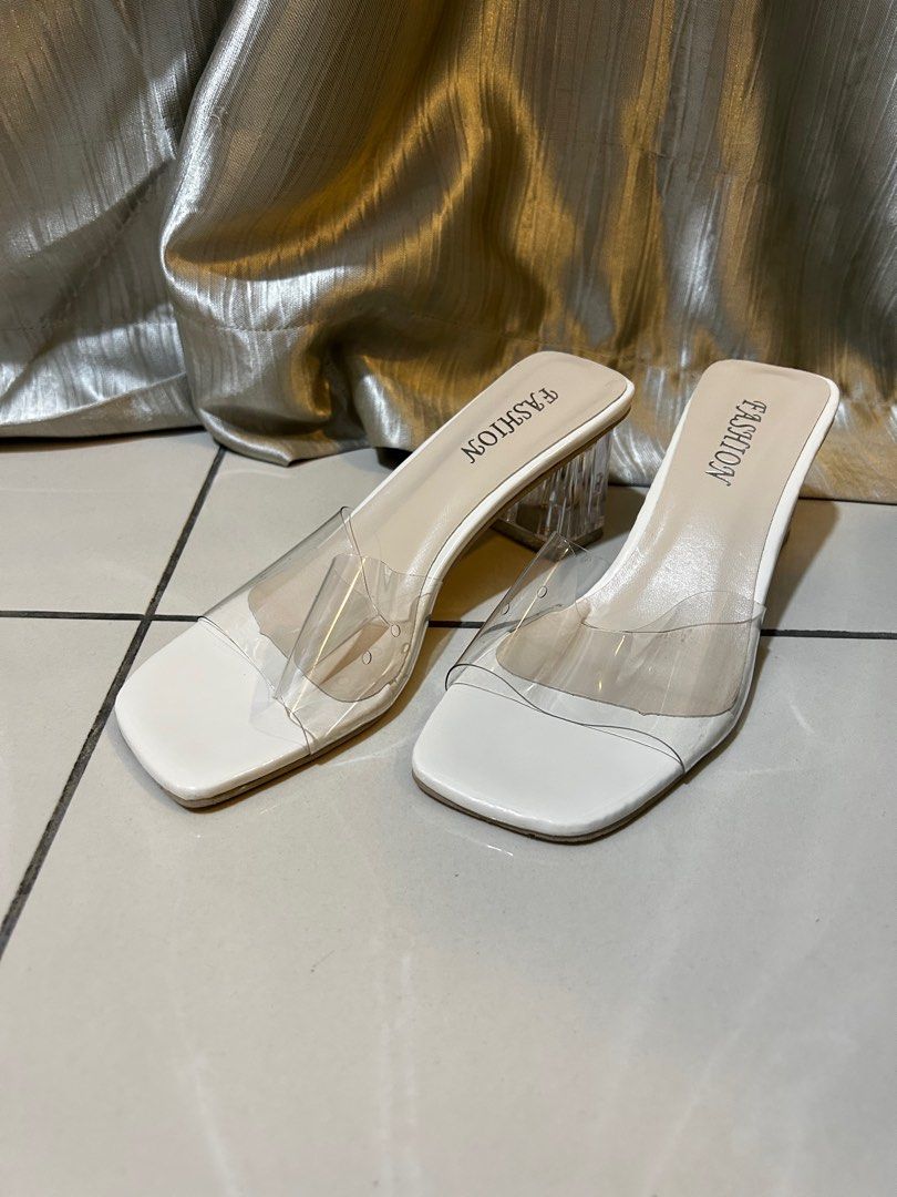 Transparent heels size 11 on sale