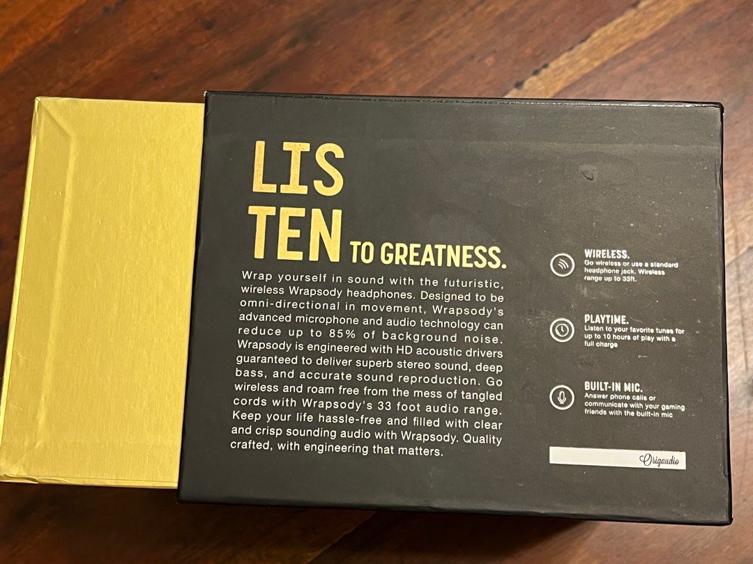 Wrapsody Origaudio headsets, Audio, Headphones & Headsets on Carousell