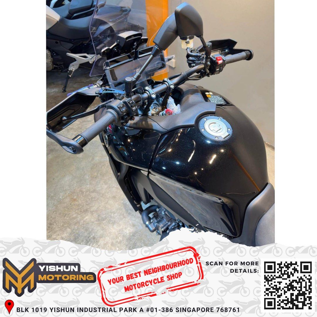 Paratelaio Anticaduta Per Yamaha Tracer 9/GT - Nero, In Alluminio CNC, 2021-2023 - Foto 10