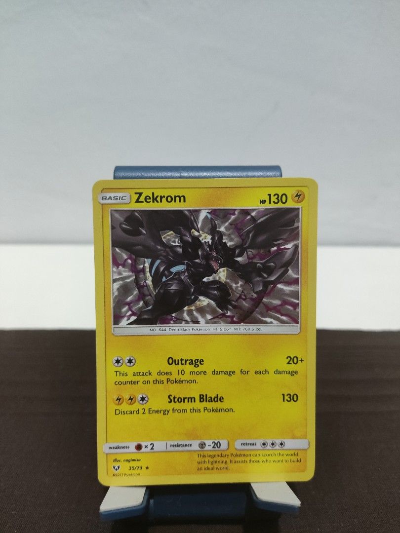 Pokemon ZEKROM 35/73 - Shining Legends - RARE HOLO - MINT