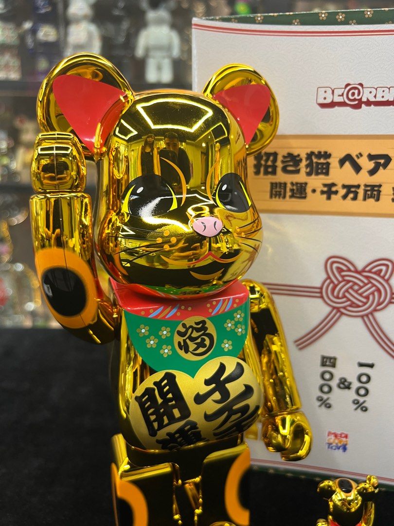 限定版 開運 招き猫 BE@RBRICK 銀×千万両 1000％ 金 その他 - powertee.com