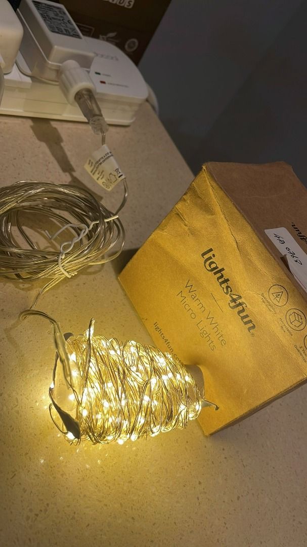 1353) Lights4fun Indoor Fairy Lights with 100 Warm White Micro LEDs on