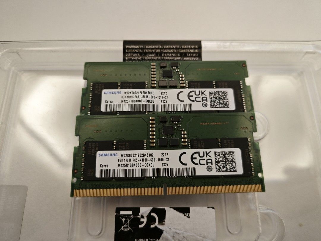 16gb 2x 8gb sodimm 4800 ram samsung