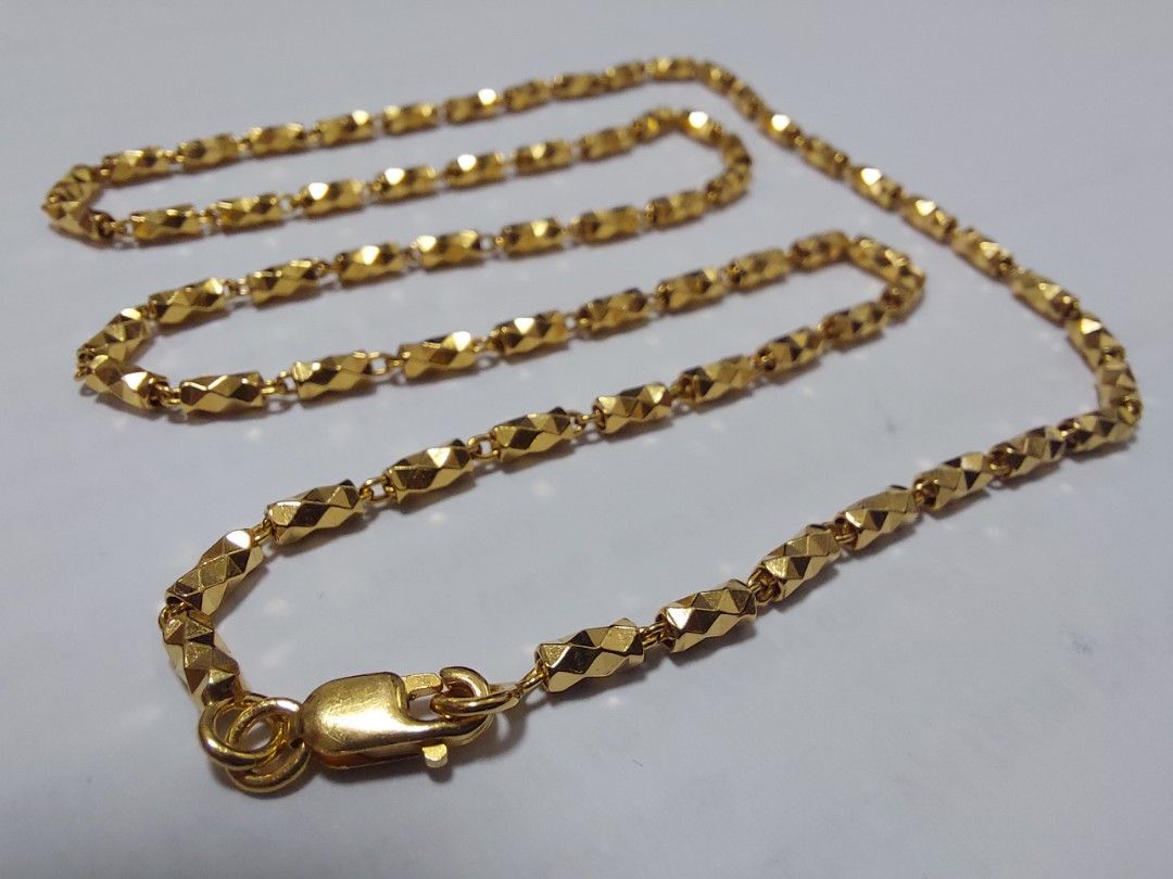 Gold bead clearance chain necklace