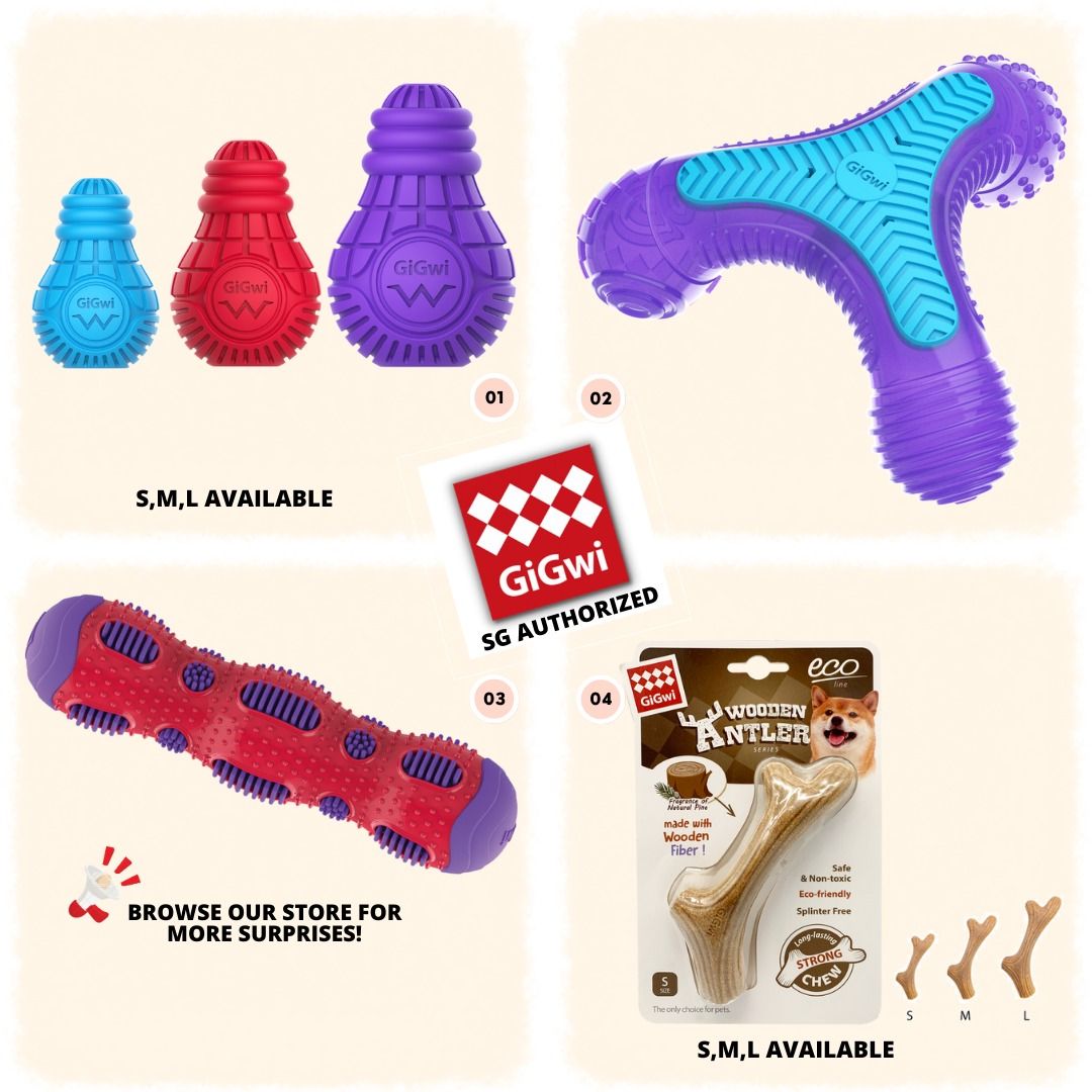 Rubber antler sales dog toy
