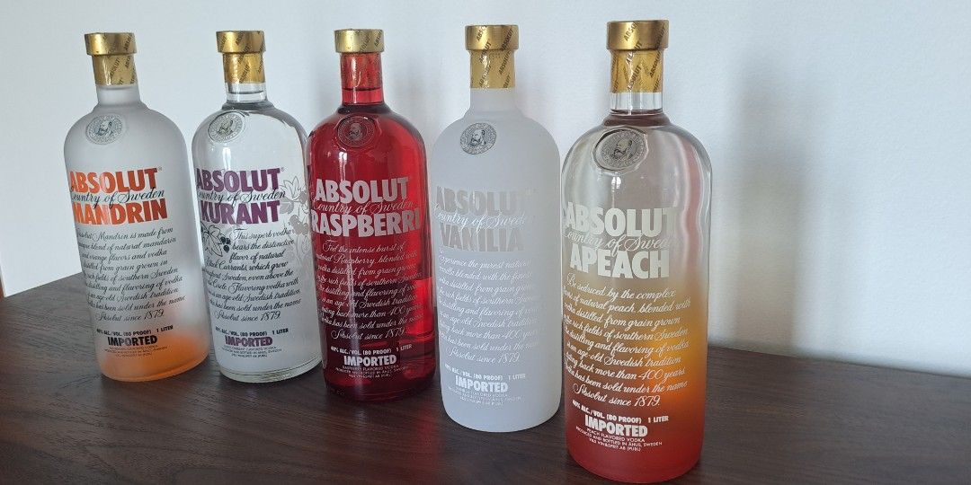 Absolute 1 litre, Food & Drinks, Beverages on Carousell