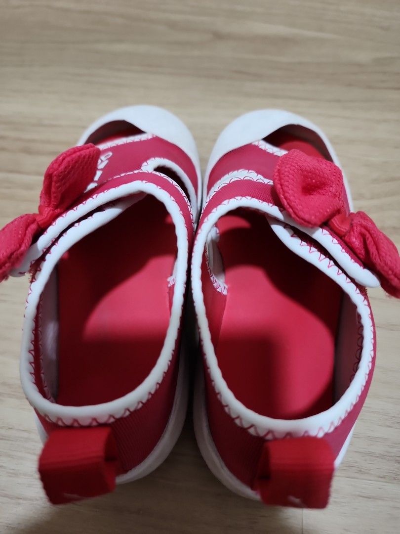 Adidas Minnie Disney Red Shoe Sneaker Slippers Sandals Ribbon