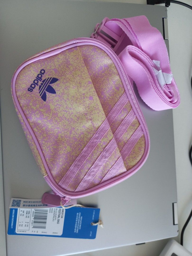 Adidas pink clear bag sales