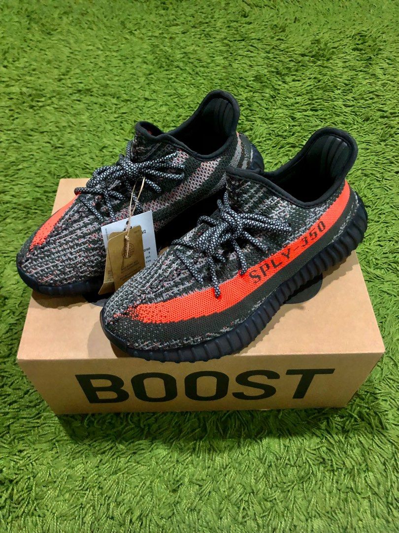 Adidas Yeezy 350 V2 Carbon Beluga, Men's Fashion, Footwear