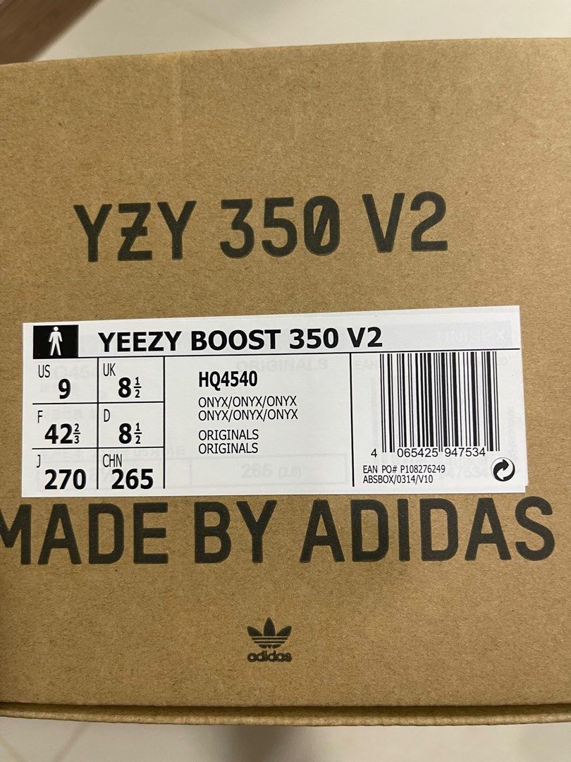 Adidas Yeezy 350 V2 Onyx Men s Fashion Footwear Sneakers on