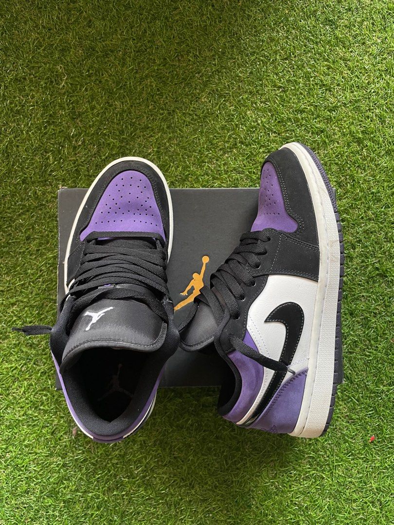 AJ 1 LOW COURT PURPLE Men #39 s Fashion Footwear Sneakers on Carousell