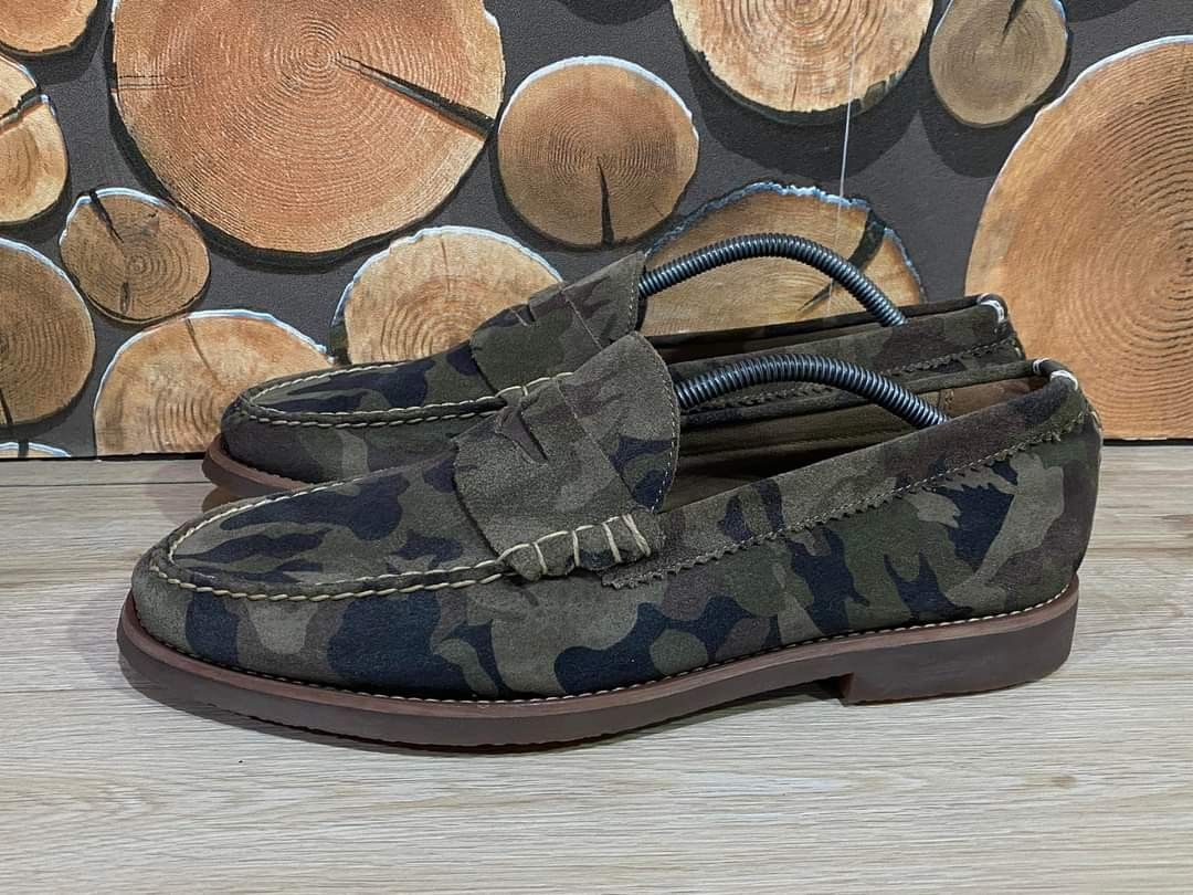 Aldo original bunker men s camouflage leather loafers