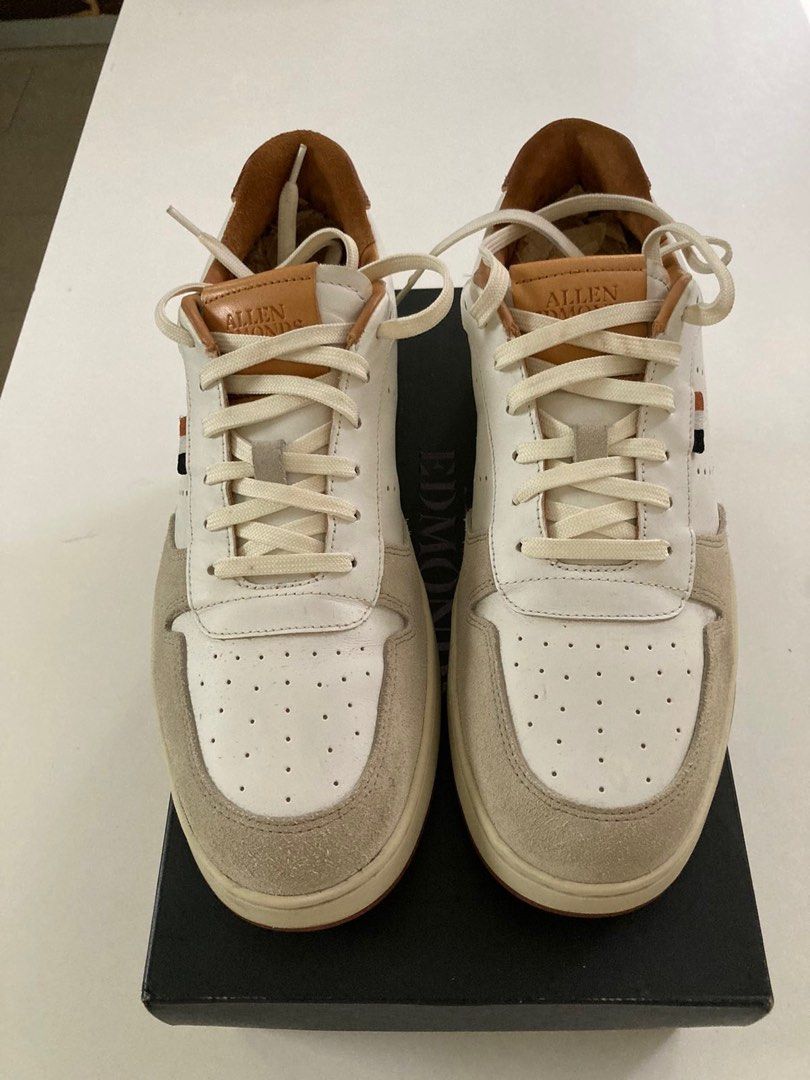 Allen Edmonds Springfield Leather Retro Sneakers in White for Men | Lyst