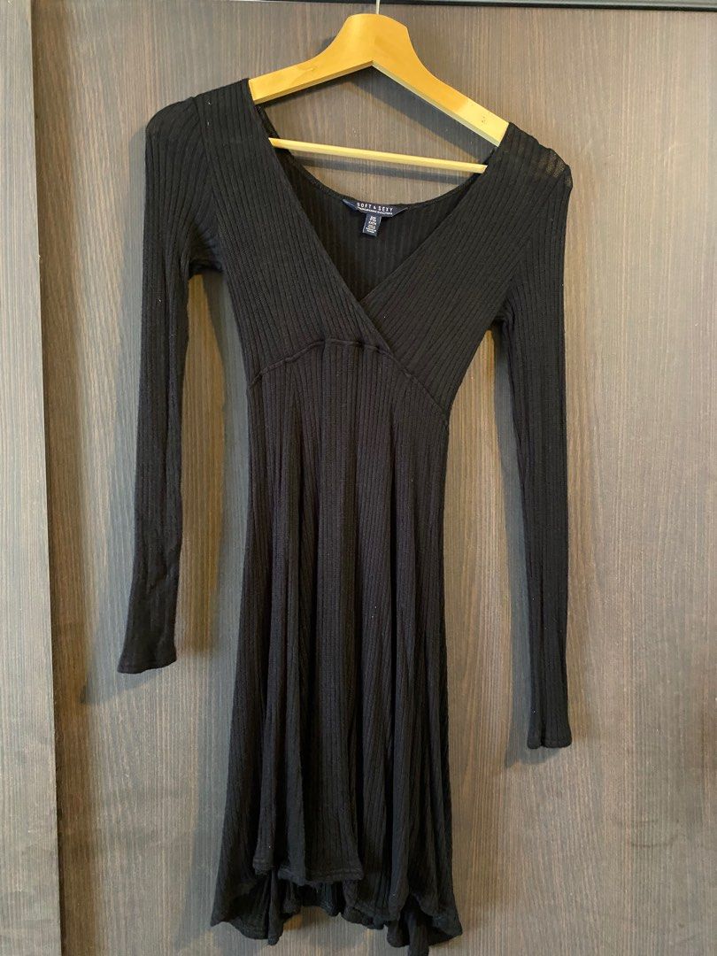 American eagle black sales wrap dress
