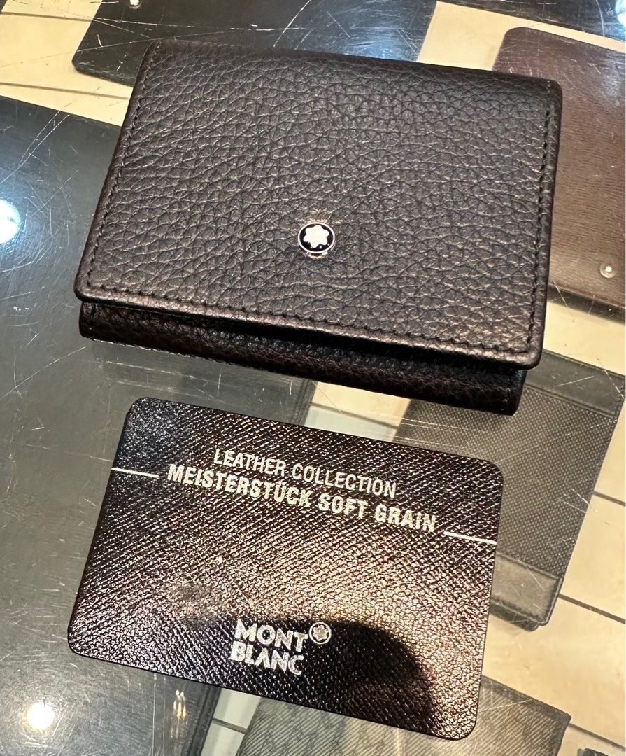 Authentic MONT BLANC Coin Case, Men's Fashion, Watches & Accessories, Wallets & Card Holders on