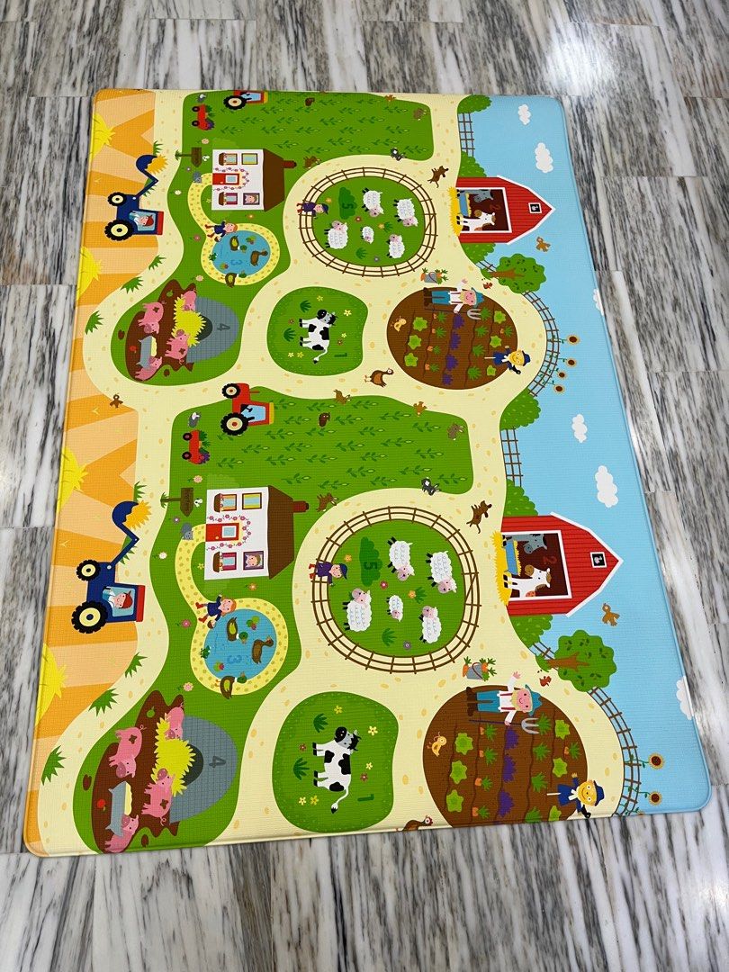 Baby care play mat busy farm clearance