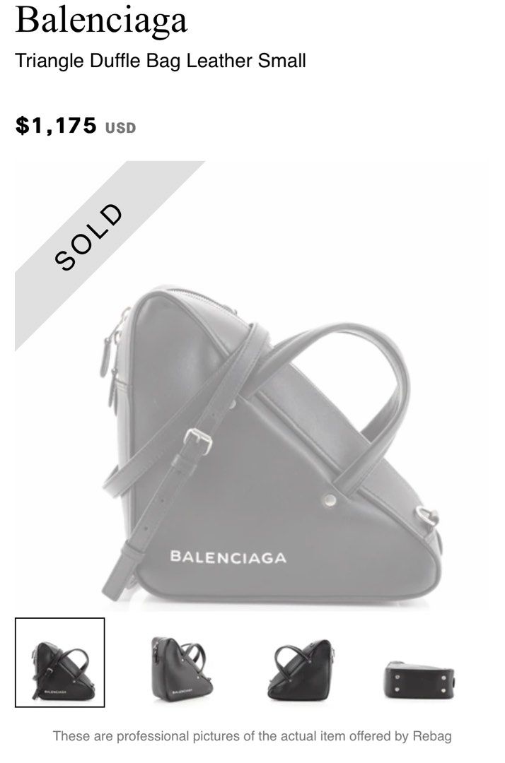 balenciaga triangle bag small