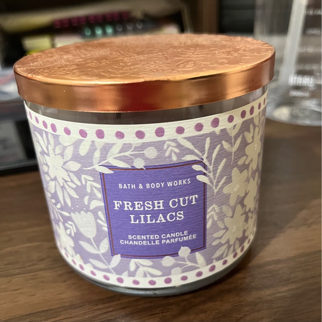 Bath and body works fresh cut lilacs candle on Carousell