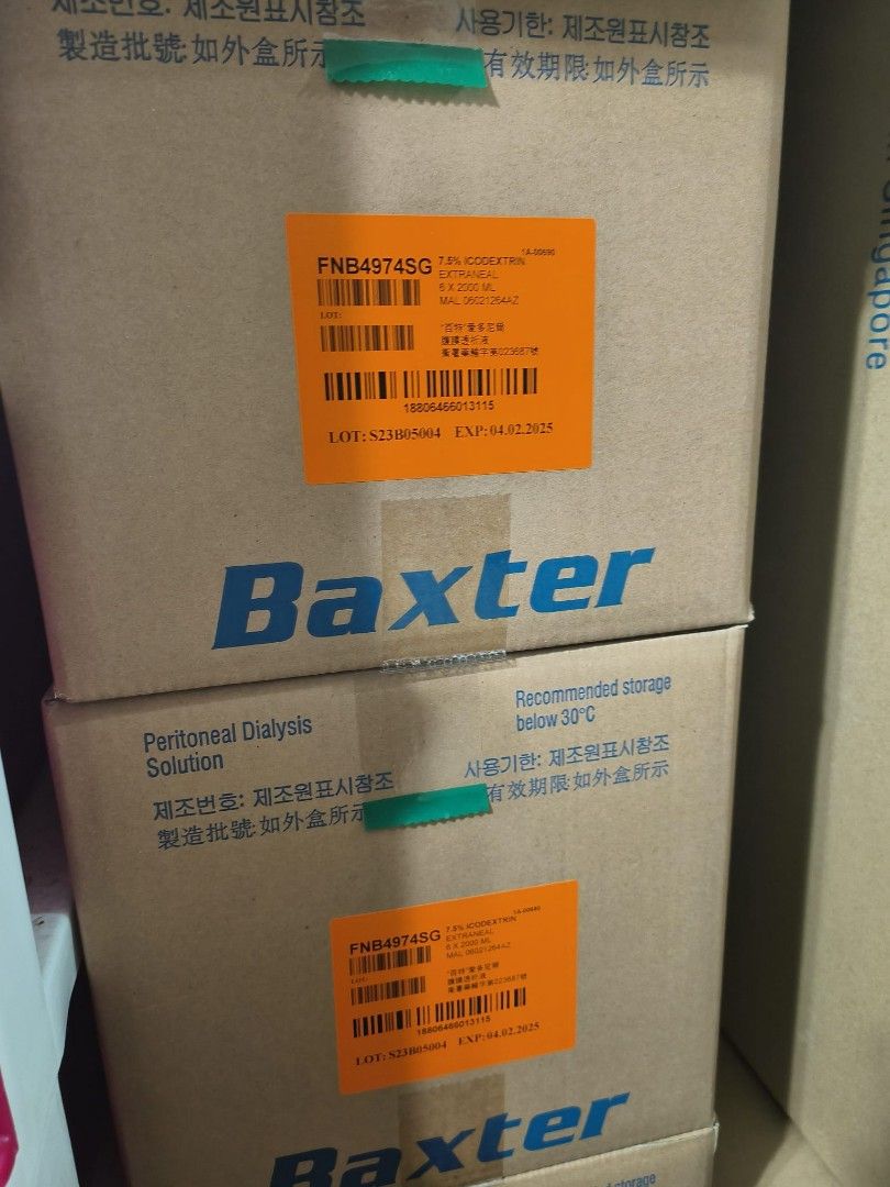 Baxter Peritoneal Dialysis Solution(Machine), Health & Nutrition
