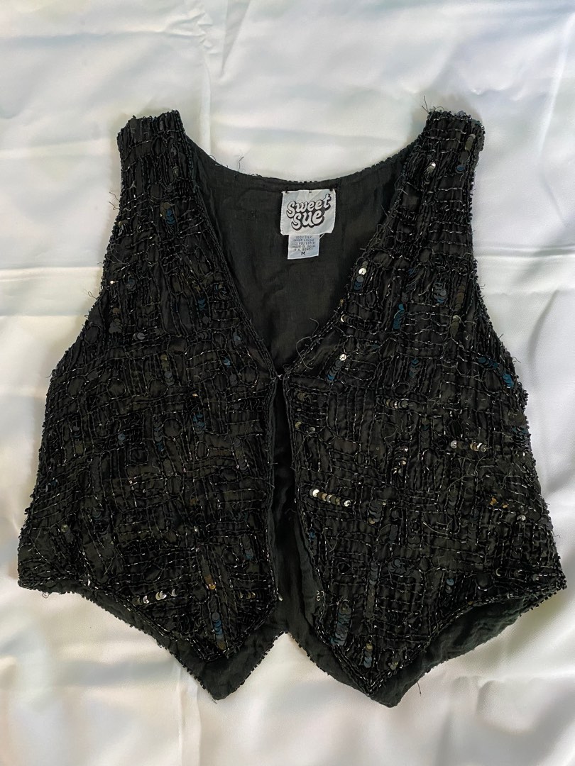 black party vest on Carousell