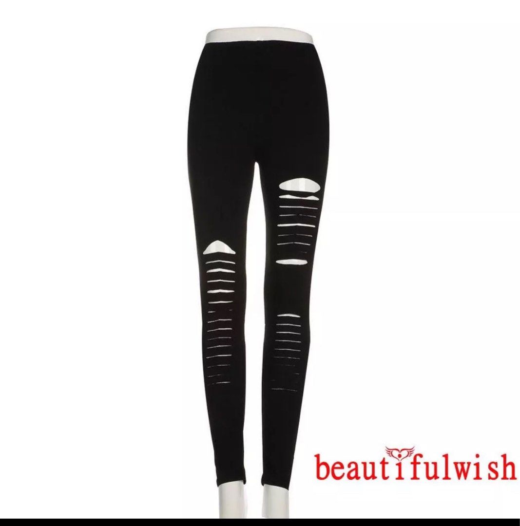 Girls hotsell ripped leggings