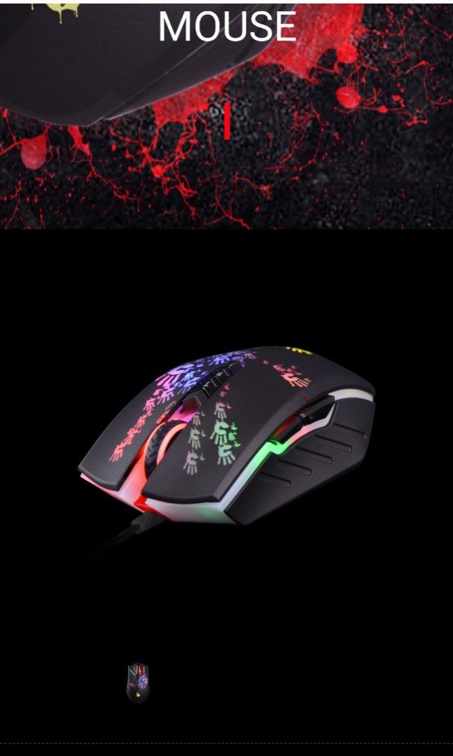 BLOODY A60 GAMING MOUSE, Computers & Tech, Parts & Accessories, Mouse ...