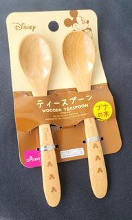 Brand New Disney MICKEY Wooden Spoon Set